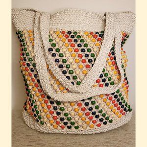 The Beaded Crochet Tote Bag